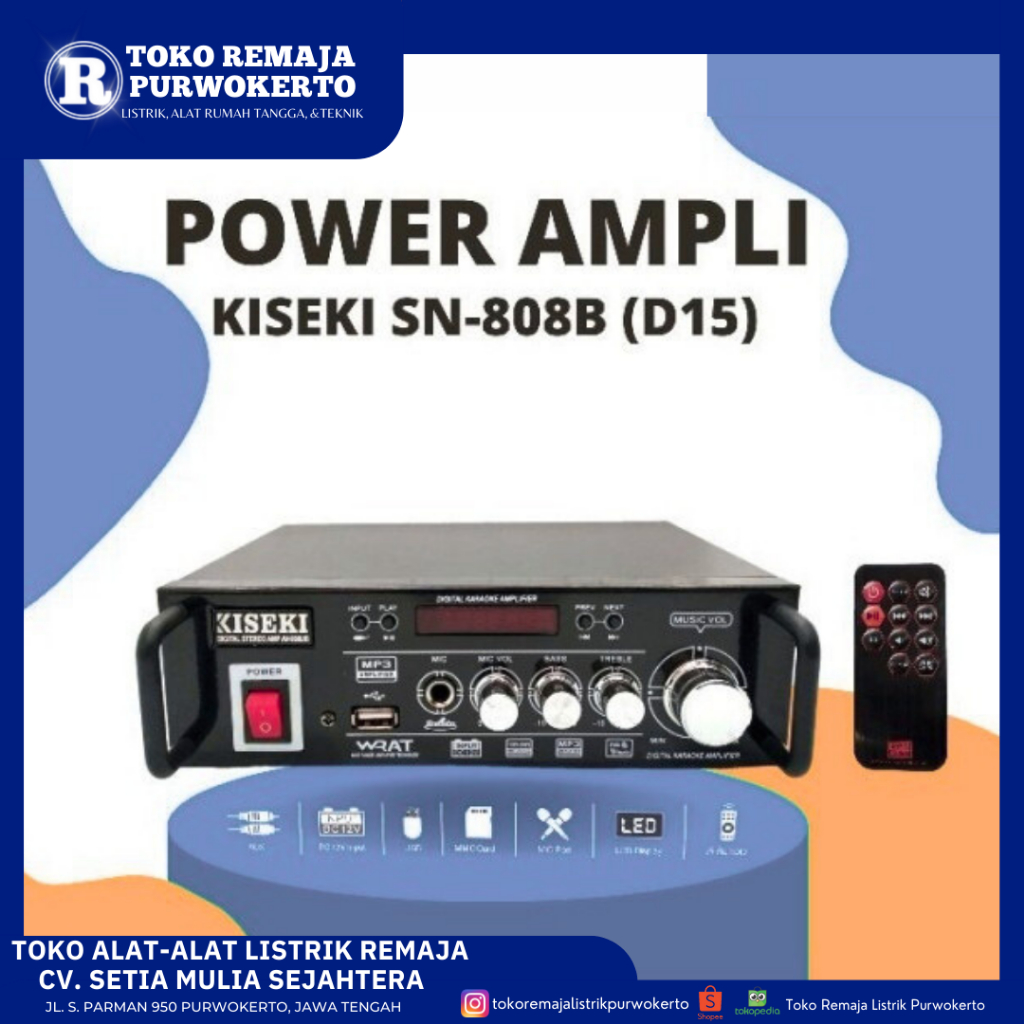 Jual Ampli AV136/AV288 SN-808 Kiseki | Shopee Indonesia