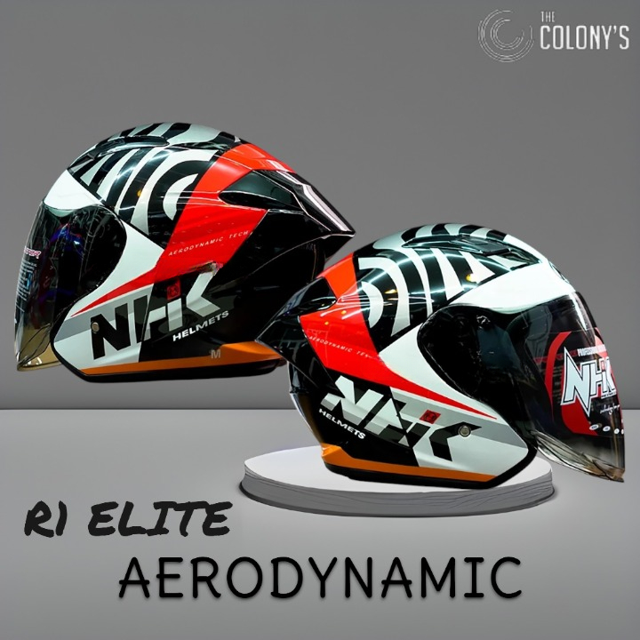 Jual HELM NHK R1 ELITE GP EDITION AERODYNAMIC SINGLE VISOR LIGHT SMOKE ...