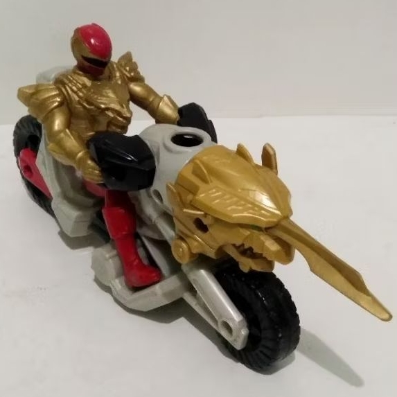 Jual Set Power Ranger Ultra Red Ranger Dragon Cycle Bandai | Shopee ...