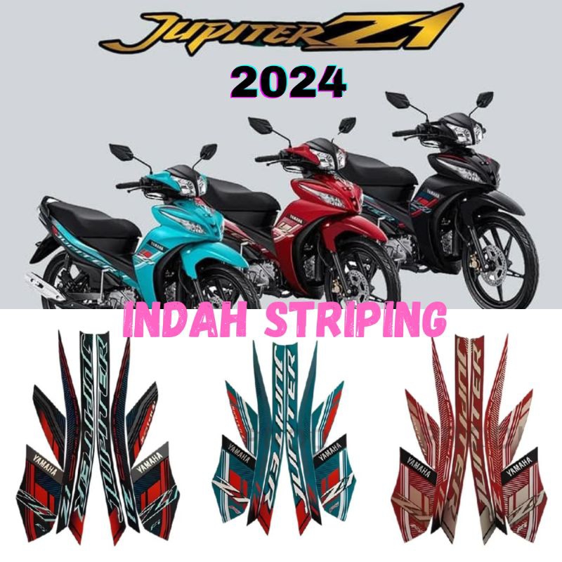 Jual Stiker Striping Motor Jupiter Z1 Tahun 2024 Full Body ( Sudah di ...
