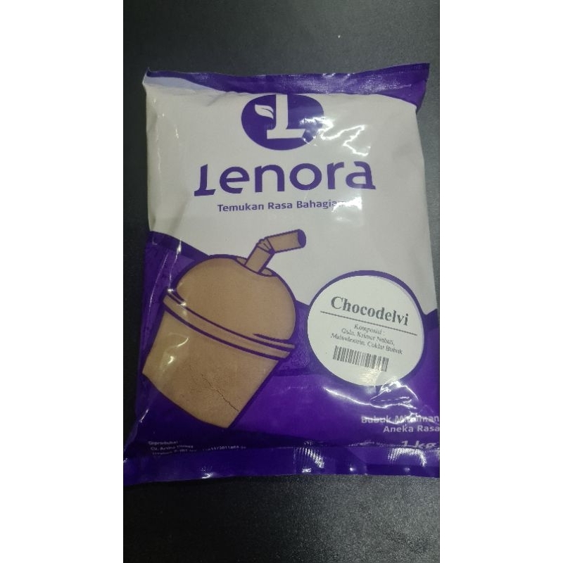 Jual LENORA POWDER rasa chocodelvi kemasan 1kg | Shopee Indonesia
