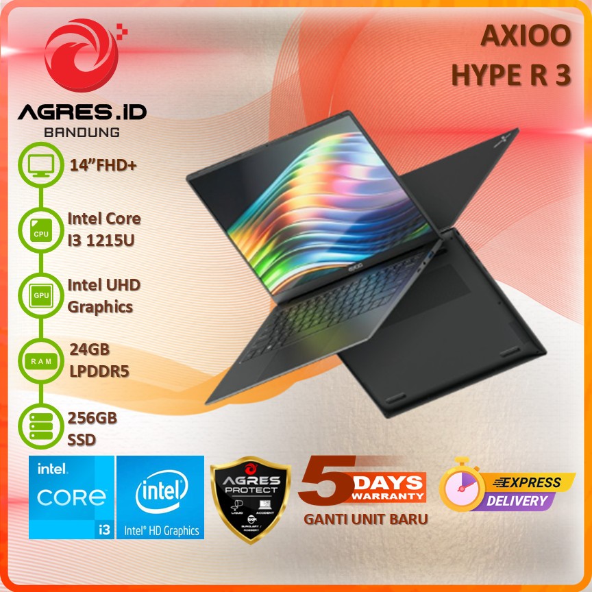 Jual AXIOO HYPE R 3 I3 1215U 24GB 256GB 14