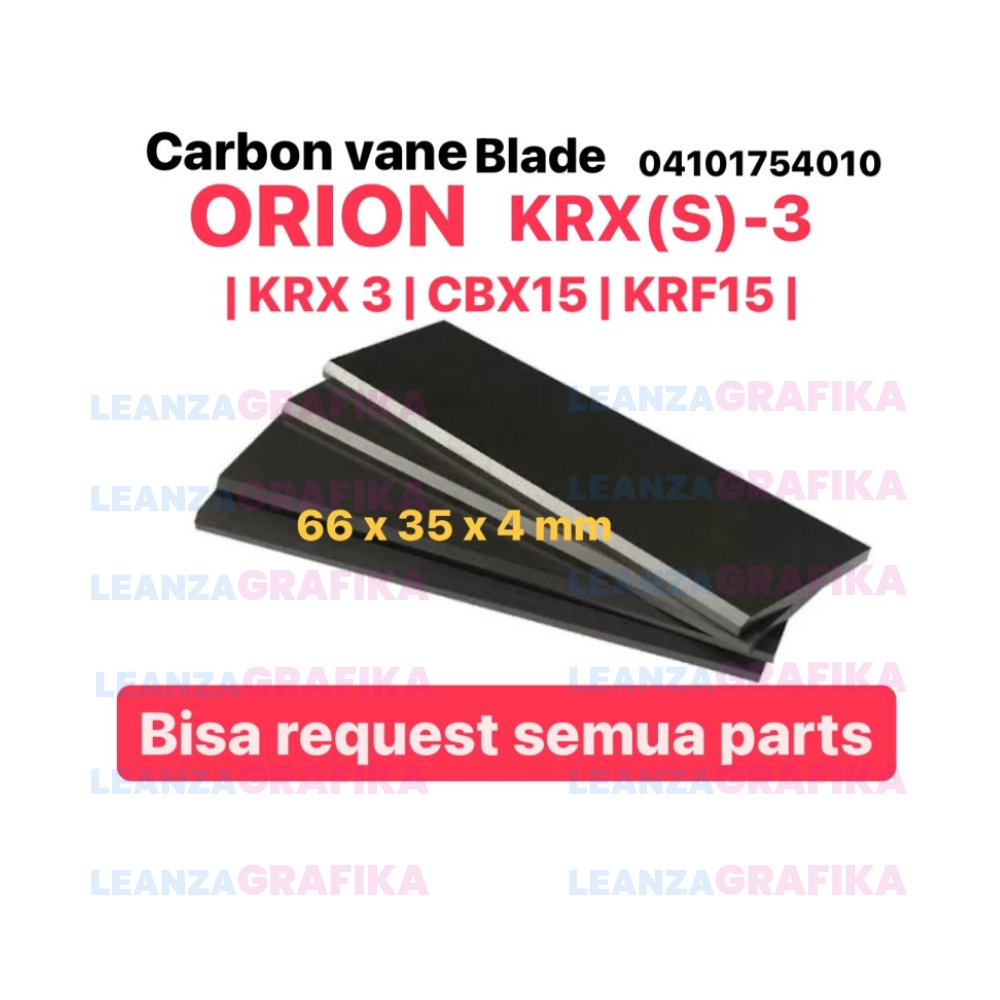Jual Carbon vane orion KRX3 CBX15 vacuum pump carbon blade KRX(s)-3 ...