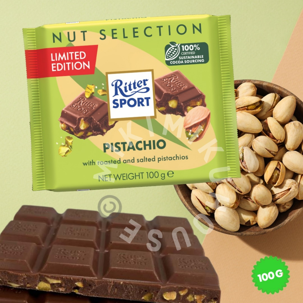 Jual NEW 2025 RITTER SPORT PISTACHIO RITTERSPORT CHOCOLATE ORI OFFICIAL ...