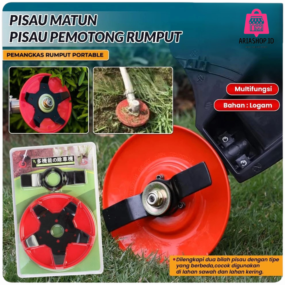 Jual Mata Pisau Matun Pemotong Rumput Paddy Blade 2 Macam Mata Pisau ...