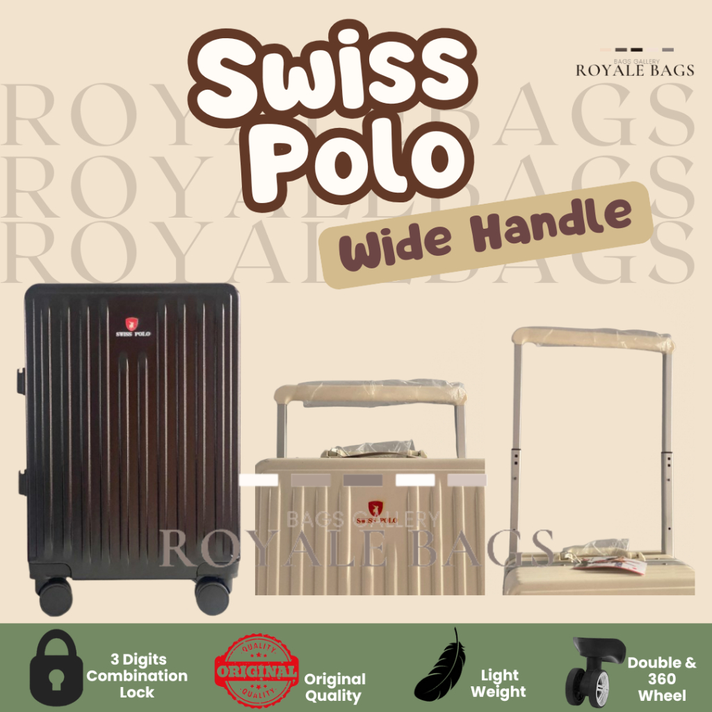 Jual Swiss Polo Wide Handle Series Tas Koper 20 inch / 24 inch Original ...