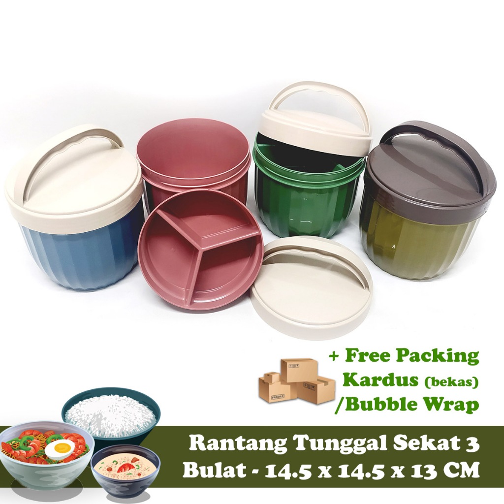 Jual Rantang Tunggal / Rantang Samyang / Wadah Bekal - Warna Gold ...