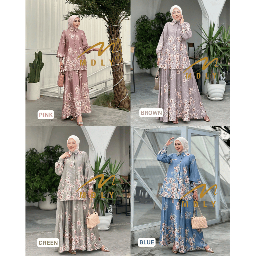 Jual MDLY Veeta Youzee Deeyah Sharon set rok Setelan kerja Wanita ...