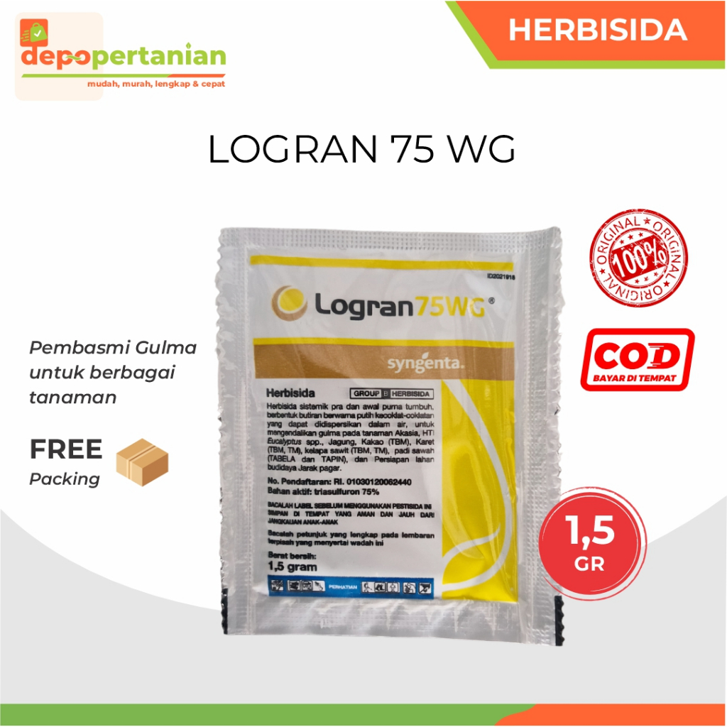 Jual Depo Pertanian - Herbisida Logran 75 WG 1,5 Gram Untuk Berbagai ...