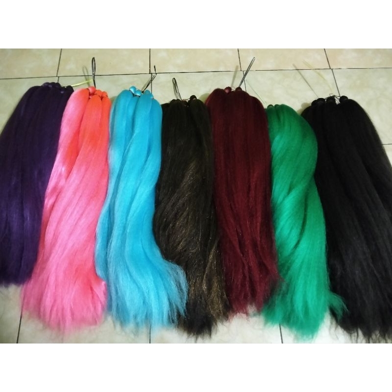 Jual RAMBUT CEMARA WARNA/CEMARA POLOS | Shopee Indonesia