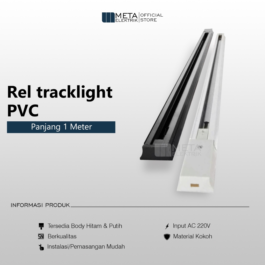 Jual Rell lampu sorot rell track spotlight 1 meter rell 1meter | Shopee ...