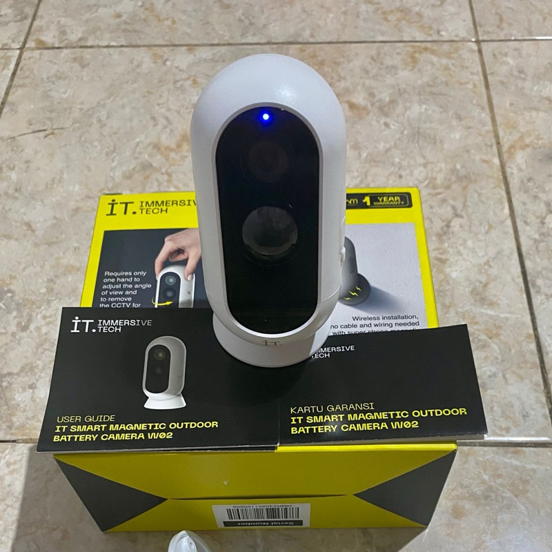 Jual IT Smart CCTV W02 Camera Outdoor Battery FHD WiFi Wireless 3MP ...