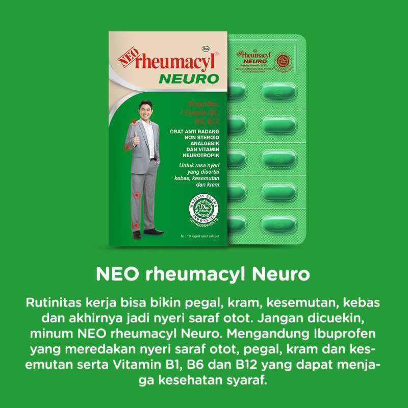 Jual Neo Rheumacyl Neuro Strip 10 Tablet - Obat Pereda Nyeri, Kesemutan ...