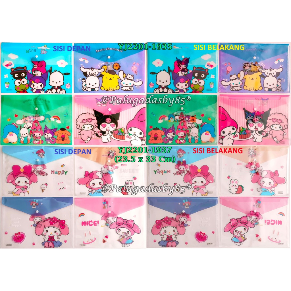 Jual (1 Biji) Gabungan Map Kancing Sanrio F4 / Map Kancing Karakter ...