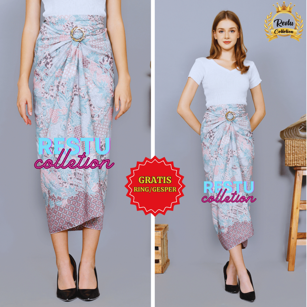 Jual Rok lilit batik / rok lilit batik kain lilit Premium / lilit batik ...