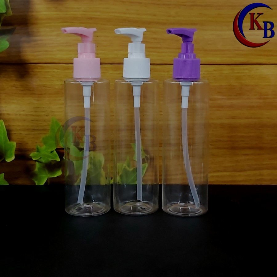 Jual BOTOL PUMP 200 ML LOTION CLIP LINE NECK 24 / BOTOL PLASTIK PET RF ...