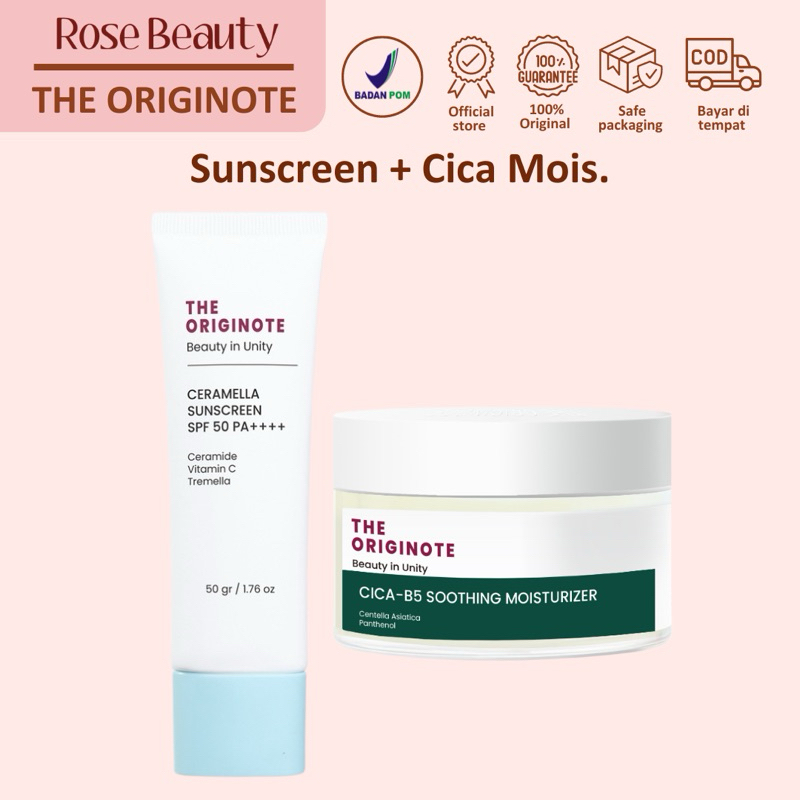 Jual [PROMO 2in1] The Originote Ceramella Sunscreen SPF 50 PA+++ dan ...