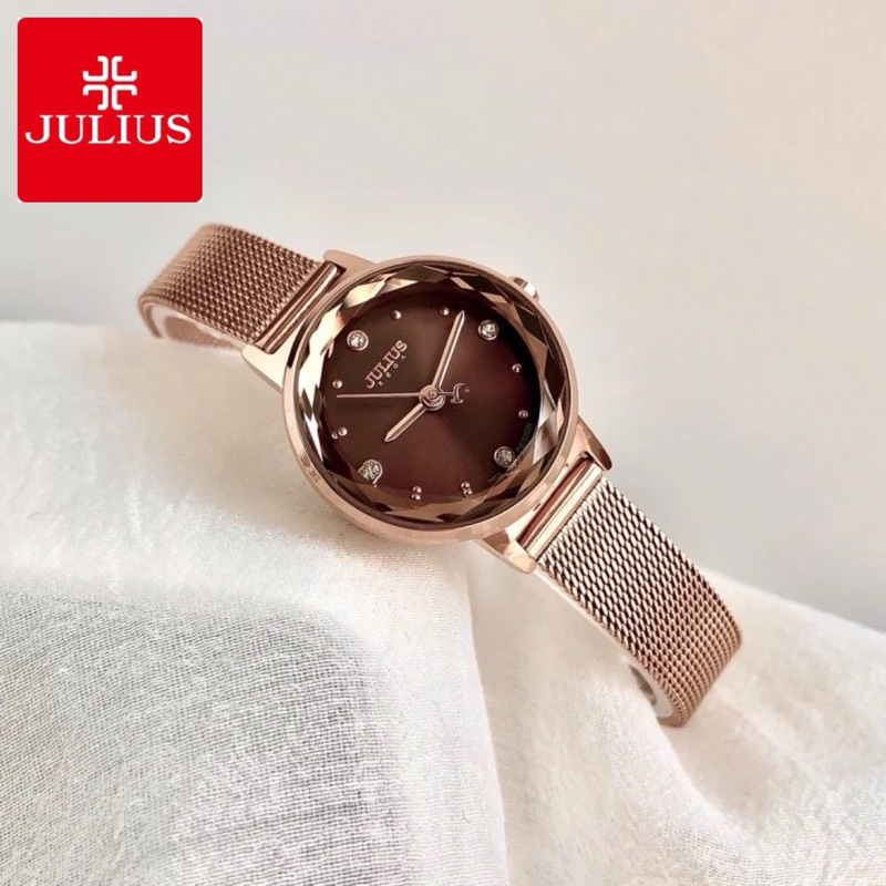 Jual Jam Tangan Julius JA-917 Wanita Original Mesh Strap Korea | Shopee ...
