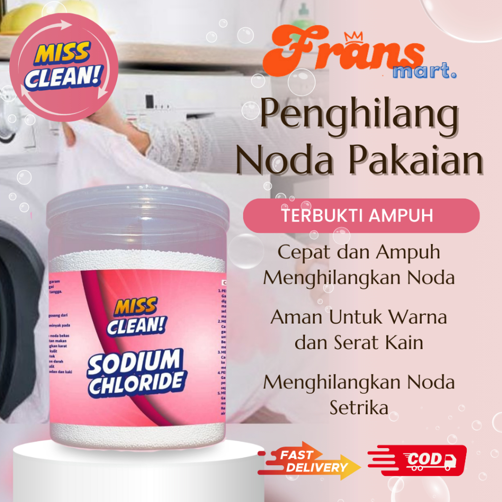 Jual ORIGINAL MISS CLEAN Sodium Chloride Powder / Bubuk Garam Industri ...