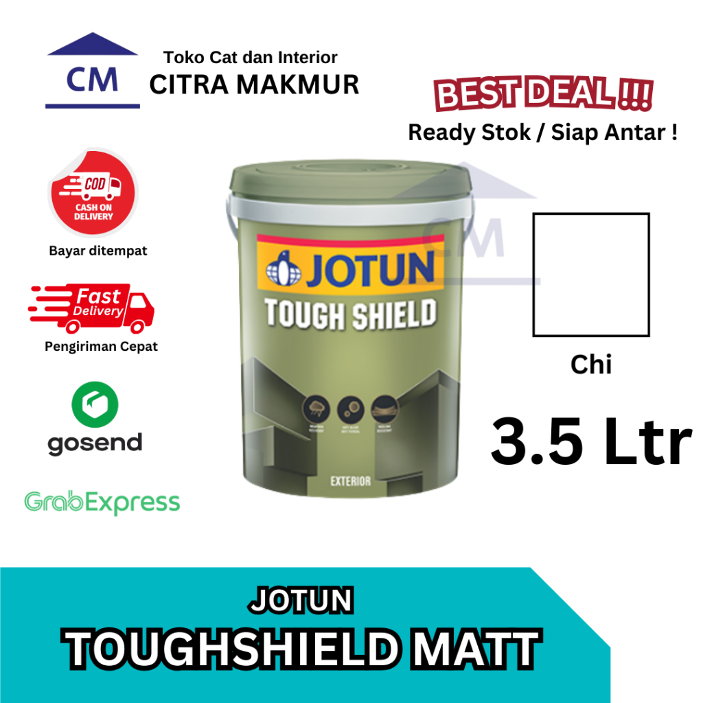 Jual JOTUN TOUGH SHIELD Matt | Putih CHI (7236) - 3.5 Ltr | Shopee ...