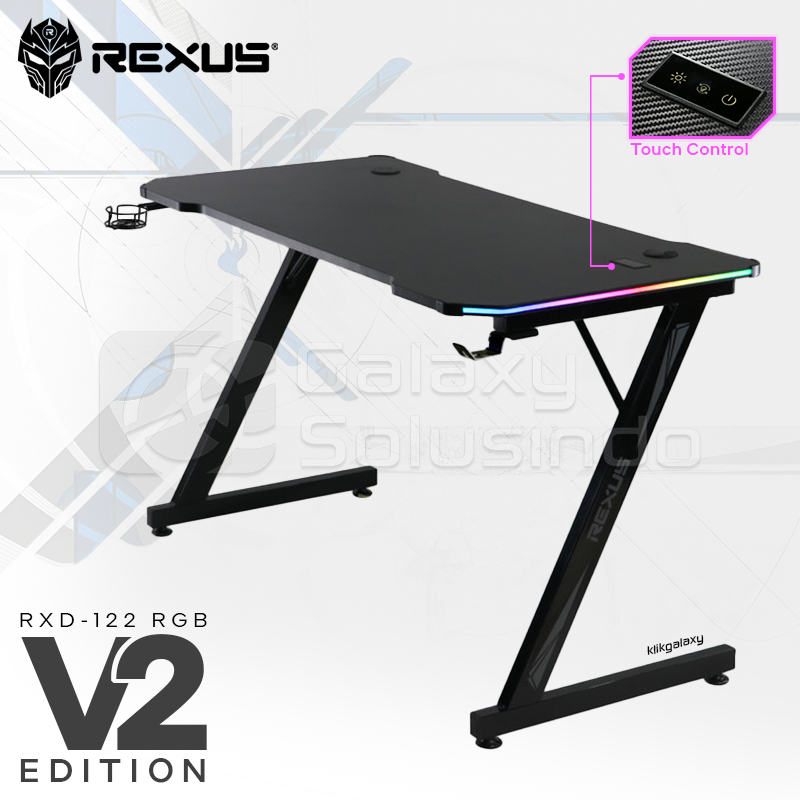 Jual Rexus DIRA V2 RGB Gaming Desk - Meja | Shopee Indonesia