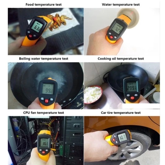 Jual COD Thermometer Infrared Industri Digital Termometer IR Infra Red ...