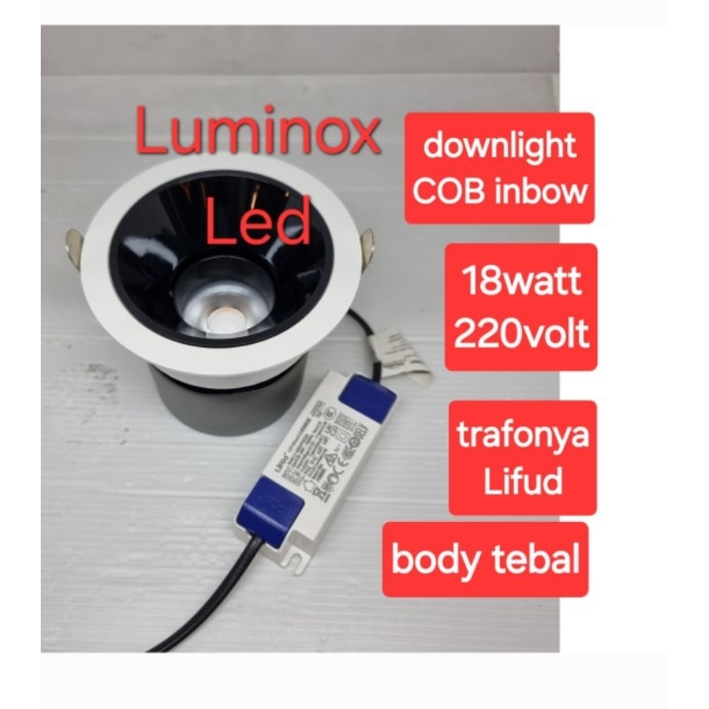 Jual downlight led cob 18w 18watt / spotlight inbow plafon led 18w 18 ...