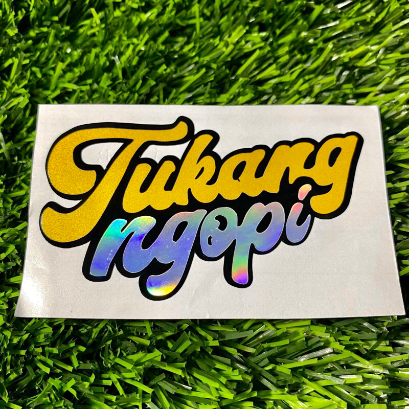 Jual Stiker Tukang Ngopi sticker cutting motor | Shopee Indonesia