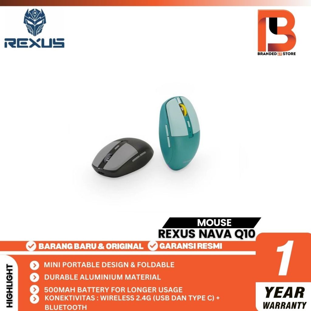 Jual REXUS NAVA Q10 BLUETOOTH WIRELESS Gaming Mouse | Shopee Indonesia