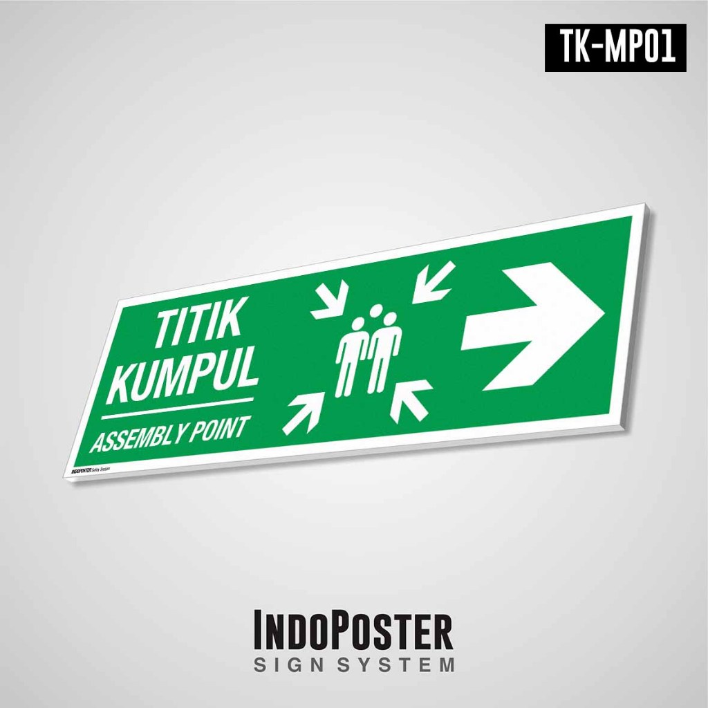 Jual Safety Sign Rambu K3 PVC ISO Emergency - Arah Assembly Muster ...