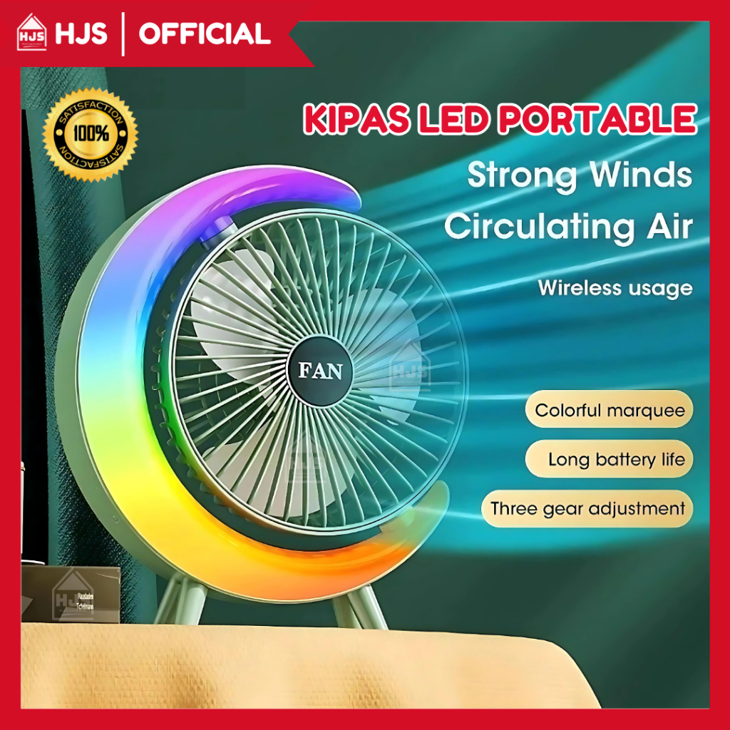 Jual [HJS] Kipas Angin Desktop Fan / Colorful Fan / Kipas Meja Lampu ...