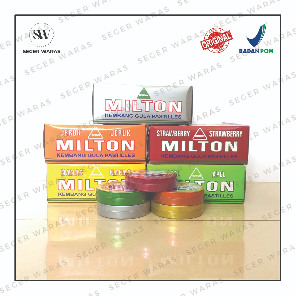 Jual PER BOX MILTON Permen 30g (1 box isi 12 kaleng)/ permen rasa mint ...
