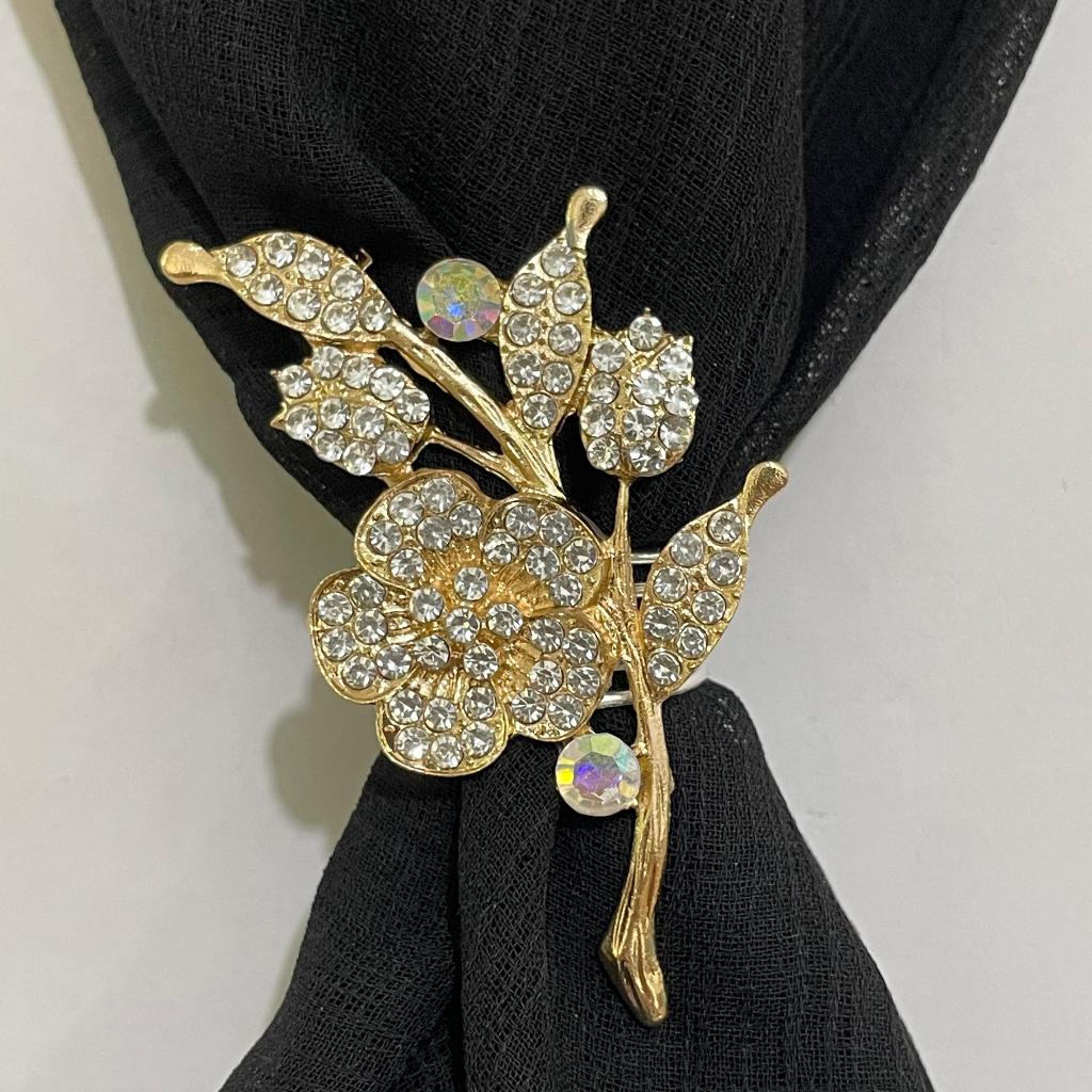 Jual Ring hijab mawar ranting dan bros hijab mawar ranting | Shopee ...