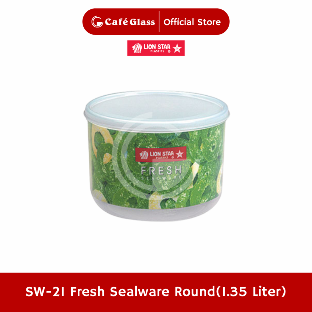 Toples Fresh Sealware 1.35L Lion Star SW21 - Tupperware Plastik Bulat Bening Kedap Udara