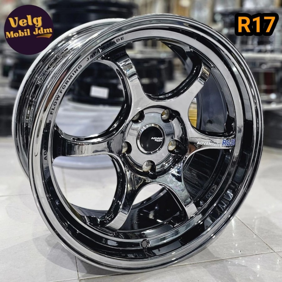 Jual velg racing r17 ADVAN RG D2 BLACK CROME velg ring 17 innova ...