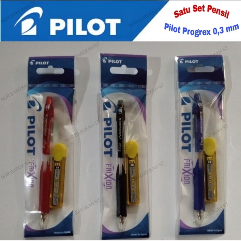 Pilot Progrex - Matita meccanica con bordo nero, 0,5 mm