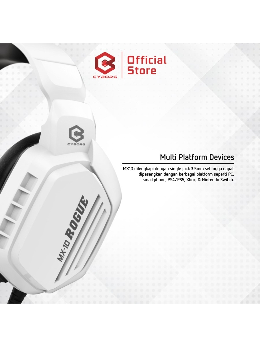 Jual HEADSET GAMING CYBORG MX10 (ROGUE) | Shopee Indonesia