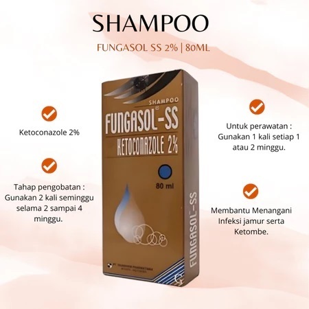 Jual FUNGASOL SS - 2% KETOCONAZOLE BOTOL 80 ML / SCALP SOLUTION SHAMPOO ...