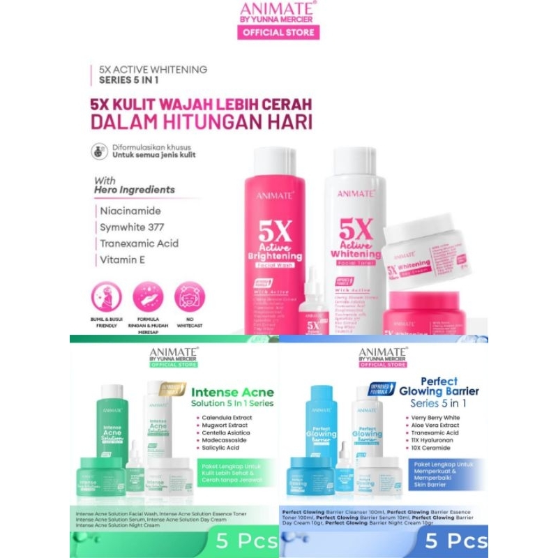 Jual ANIMATE SKINCARE SERIES 5in1 | Shopee Indonesia