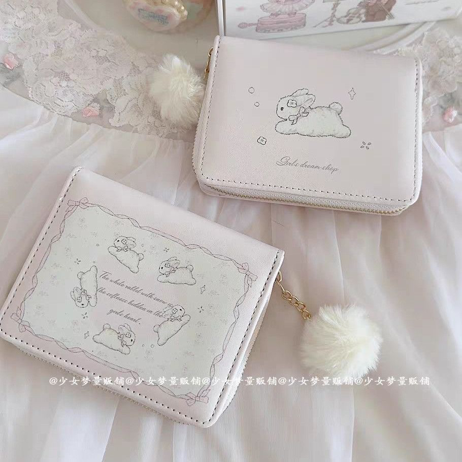 Jual [ preorder - fordiala] dompet uang kertas kartu koin rabbit luck ...