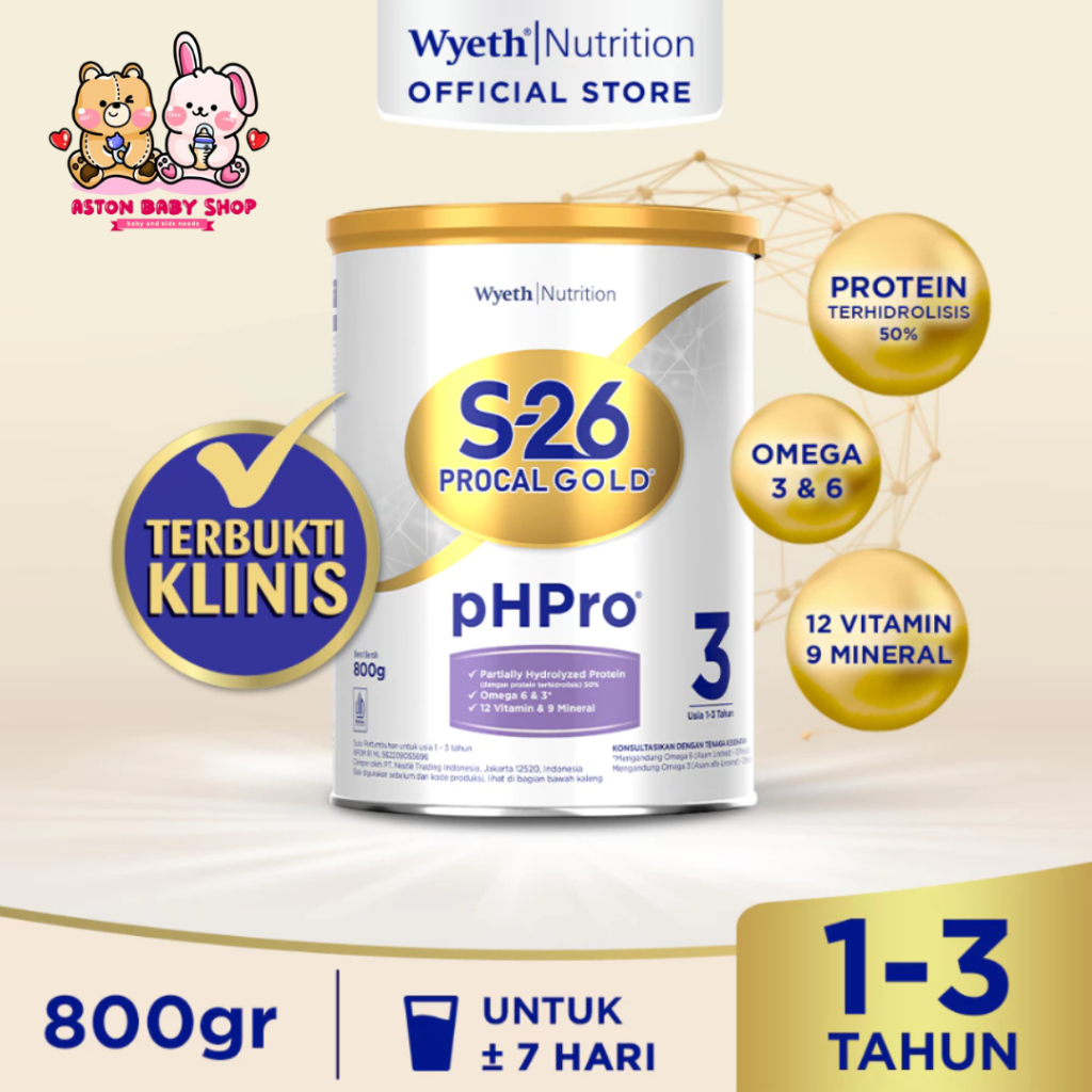 Jual S-26 Procal GOLD pHPro Tahap 3 Susu Pertumbuhan Anak Usia 1-3 ...