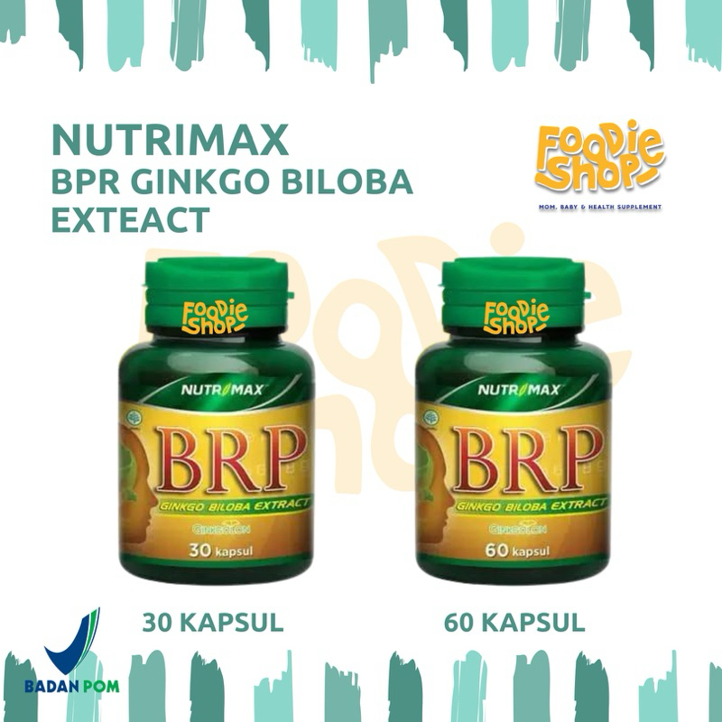 Jual Nutrimax BRP GInkgo Biloba Extract Is 30/60 Kapsul | Nutri Max BRP ...