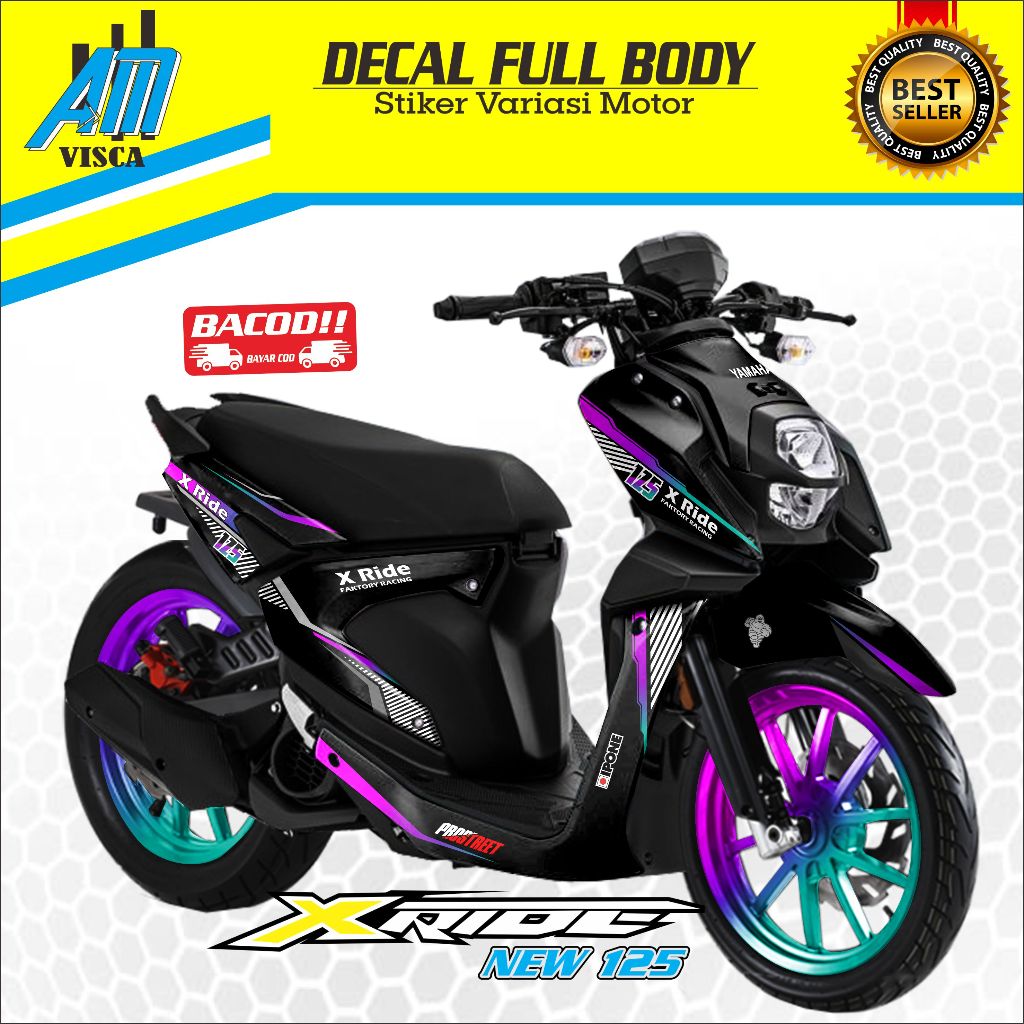 Jual Decal Stiker Yamaha X RIDE 125 New Full Body Sticker Variasi X ...