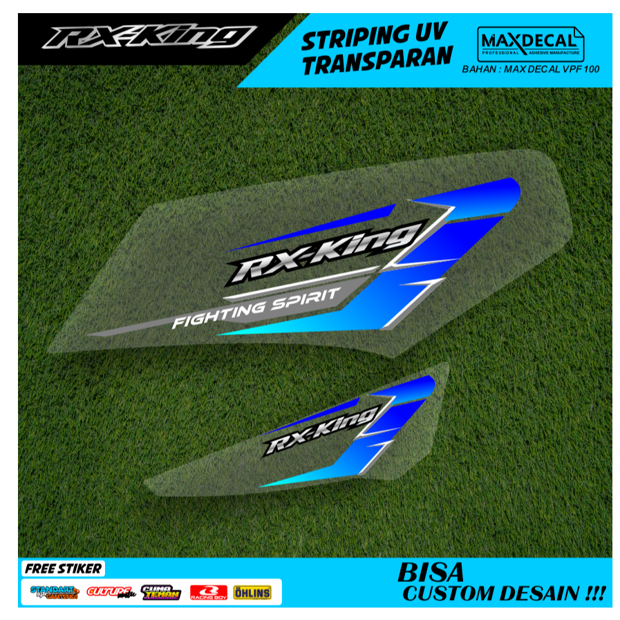 Jual lis stripping sticker rx king variasi transparan hologram ...