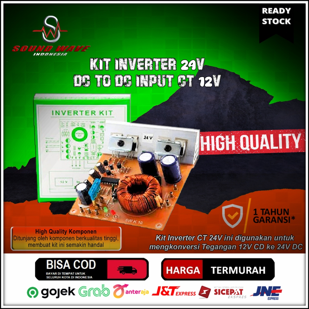 Jual KIT INVERTER 24V DC TO DC INPUT CT 12V | Shopee Indonesia