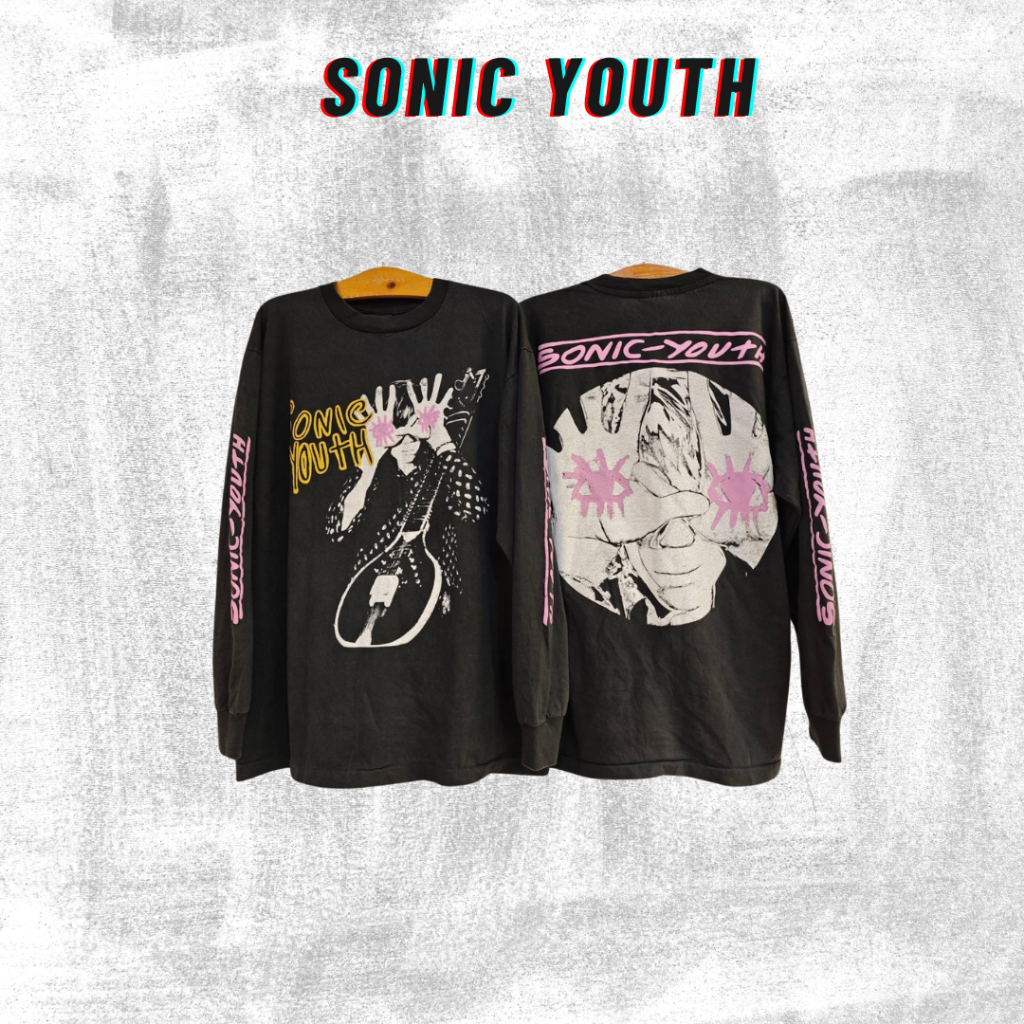 Jual Tshirt SONIC YOUTH LONG SLEEVE TAG SCREEN STARS BOOTLEG