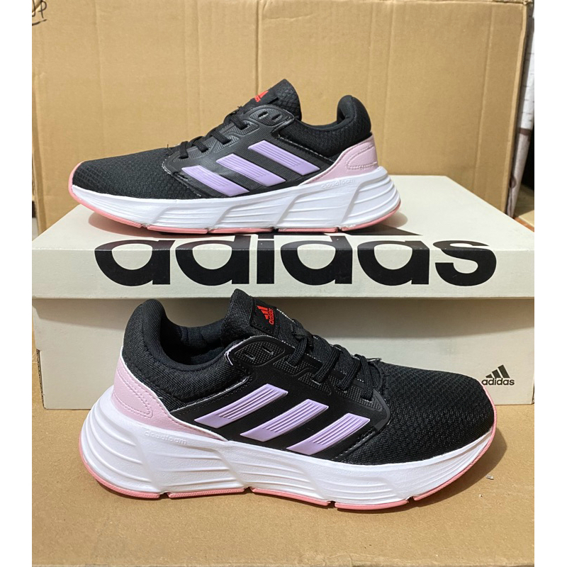 Sepatu Adidas Running Galaxy Black Purple Pink