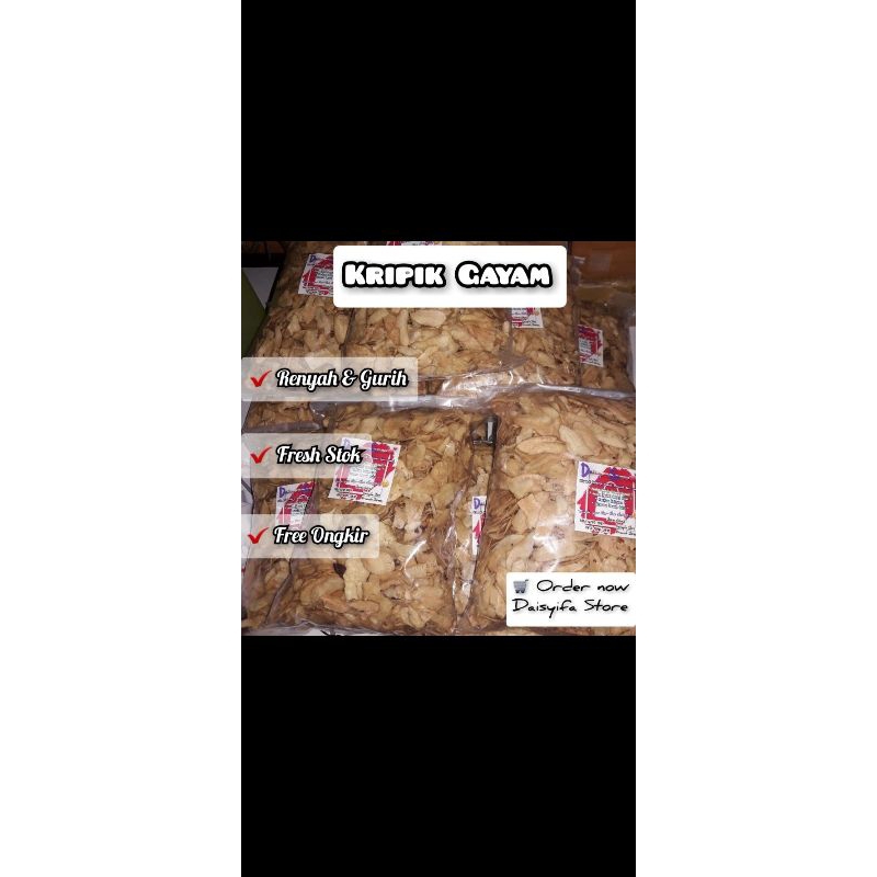 Jual (Ready) 1 Kg Kripik Gayam Renyah Gurih Enak Makanan Khas Sidoarjo ...