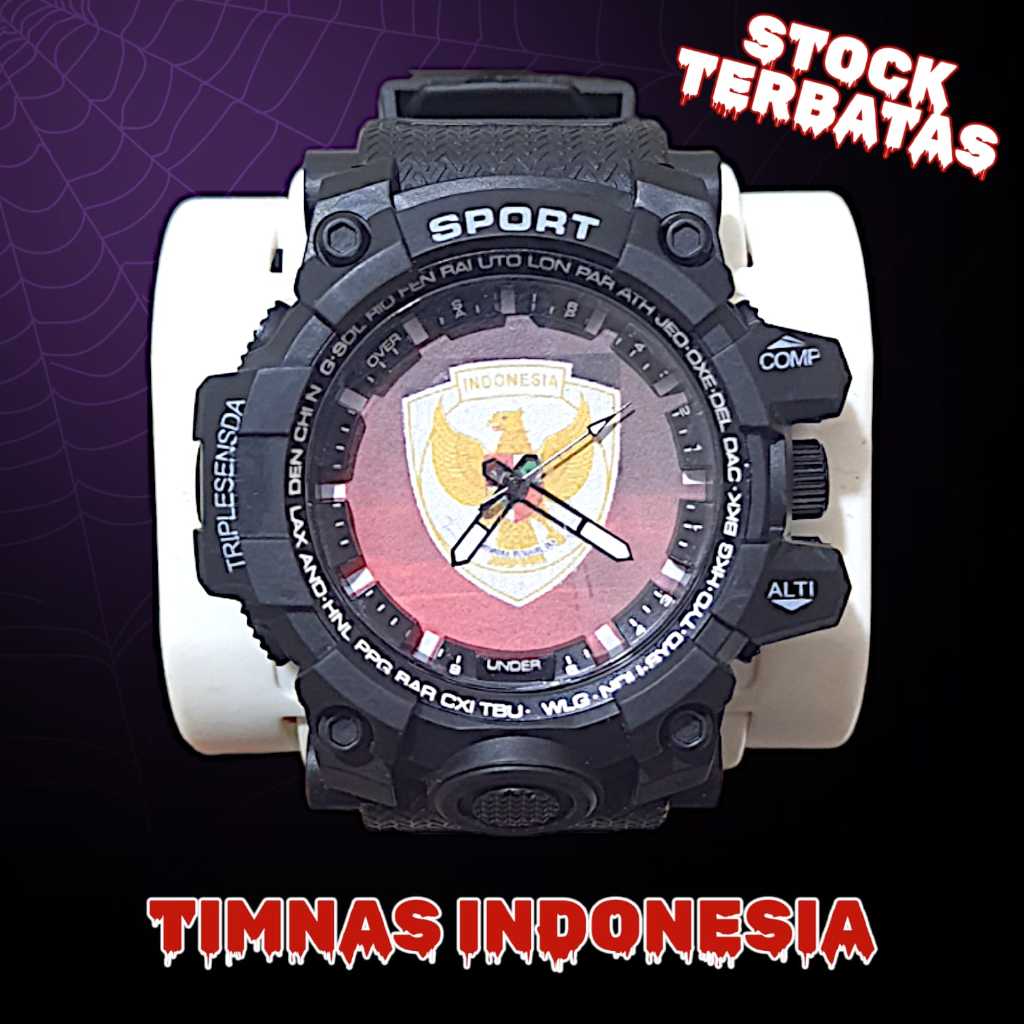 Jual LIMITED EDITION JAM TANGAN PRIA CUSTOM LOGO TIMNAS INDONESIA MODEL ...