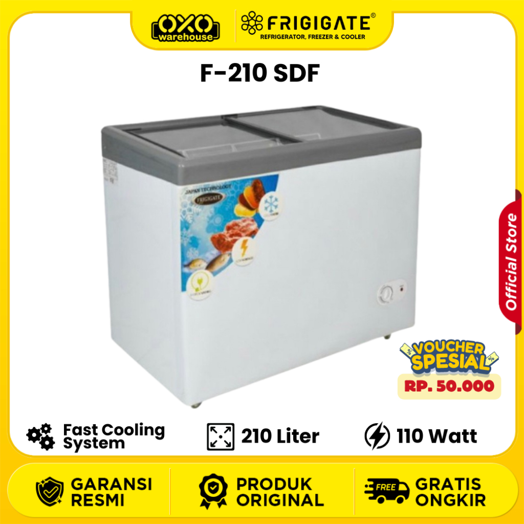 Jual Chest Freezer FRIGIGATE Type F 210 SDF 200 Liter Pembeku Frozen ...